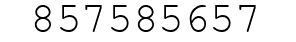Number 857585657.