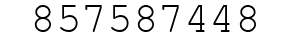 Number 857587448.