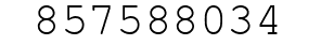 Number 857588034.