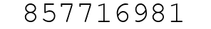 Number 857716981.