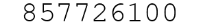 Number 857726100.