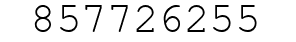 Number 857726255.