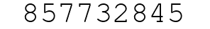 Number 857732845.