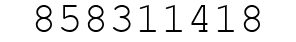 Number 858311418.