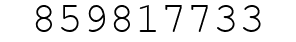 Number 859817733.