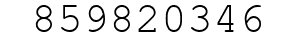 Number 859820346.