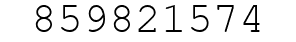 Number 859821574.