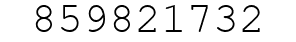 Number 859821732.