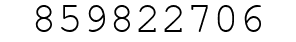 Number 859822706.