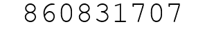 Number 860831707.