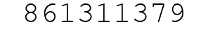 Number 861311379.