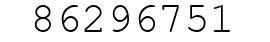 Number 86296751.