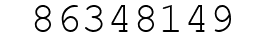 Number 86348149.