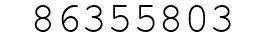 Number 86355803.