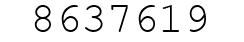 Number 8637619.