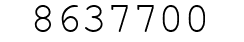 Number 8637700.