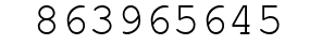 Number 863965645.
