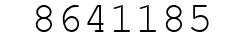 Number 8641185.