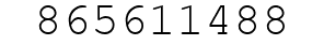 Number 865611488.