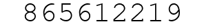 Number 865612219.