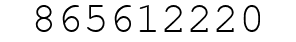 Number 865612220.