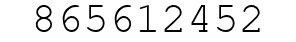 Number 865612452.