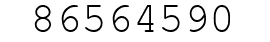 Number 86564590.
