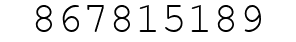 Number 867815189.