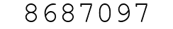 Number 8687097.