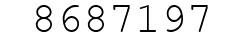 Number 8687197.