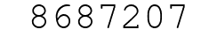 Number 8687207.