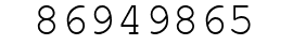 Number 86949865.