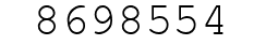 Number 8698554.