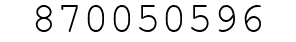 Number 870050596.