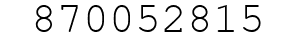Number 870052815.