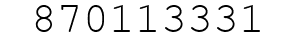 Number 870113331.
