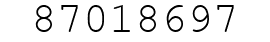 Number 87018697.