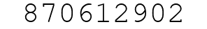 Number 870612902.