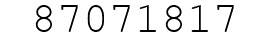 Number 87071817.