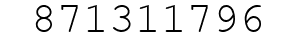 Number 871311796.