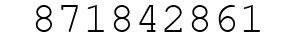 Number 871842861.