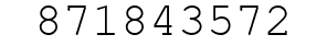 Number 871843572.