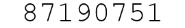 Number 87190751.