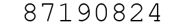 Number 87190824.