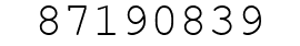 Number 87190839.
