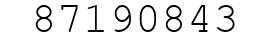 Number 87190843.