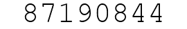 Number 87190844.