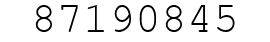 Number 87190845.
