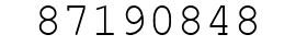 Number 87190848.