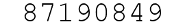 Number 87190849.